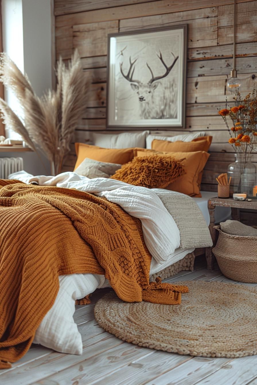 13. Autumnal Earthy Bedroom Decor - photo 2