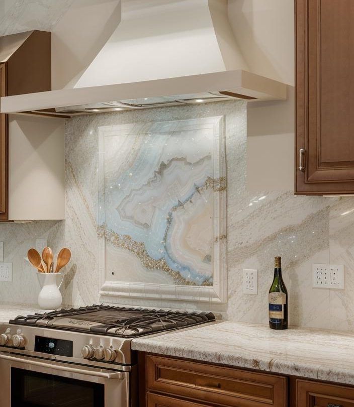 30. Gemstone Backsplash Design Trends