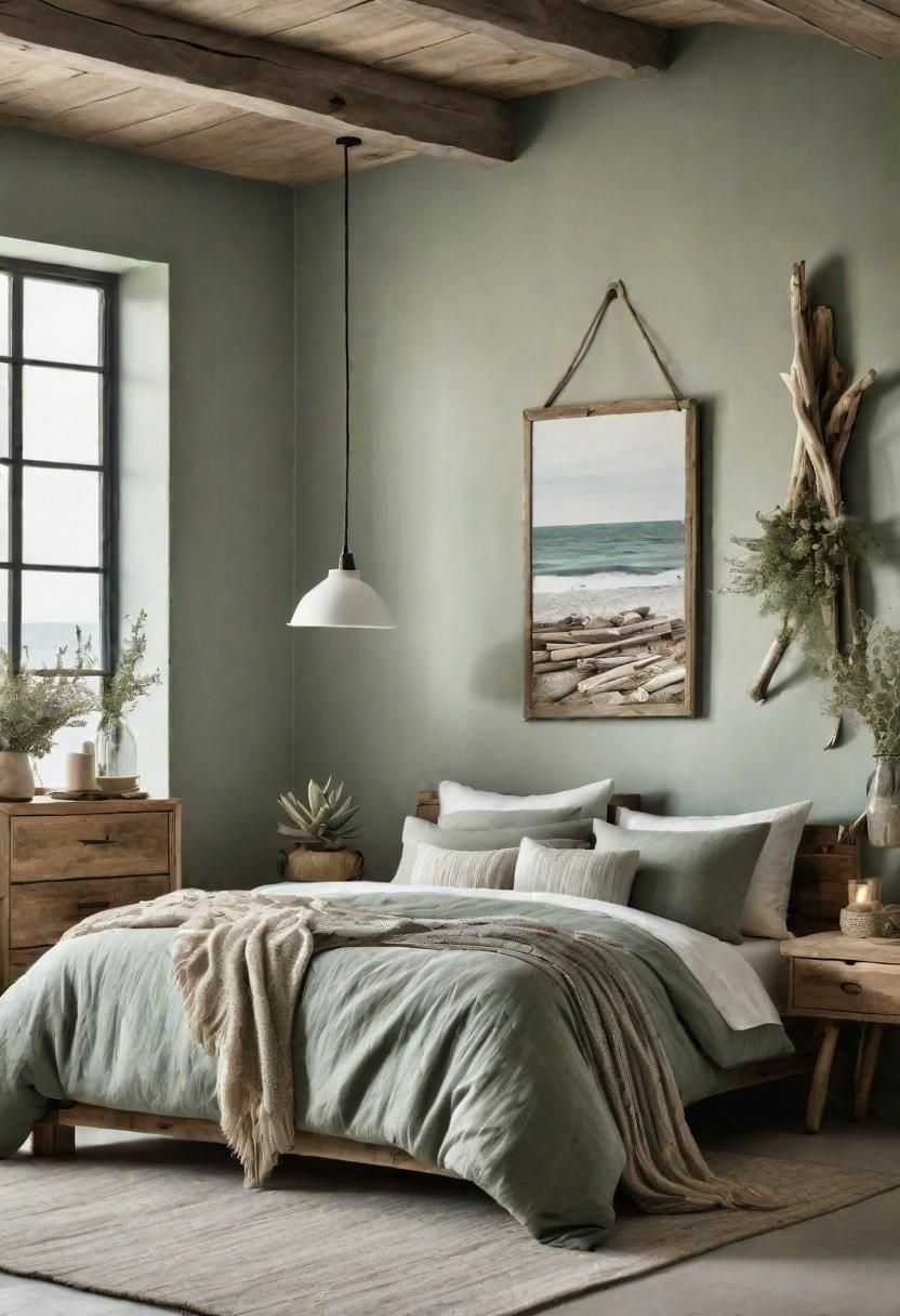 6. Driftwood Accents For Sage Bedrooms