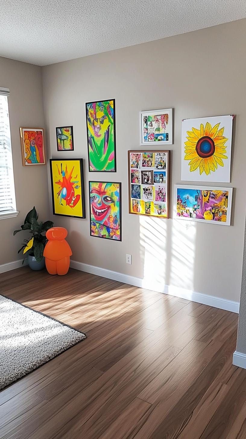 6. Frameless Art Display for a Relaxed Look - photo 3