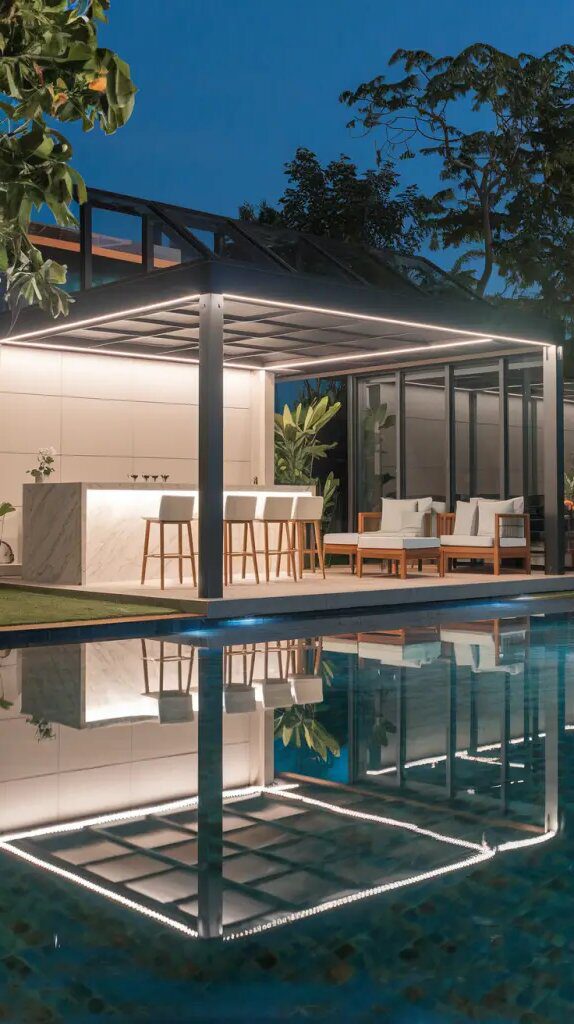 3) Lighting Tricks for a Magical Pavilion