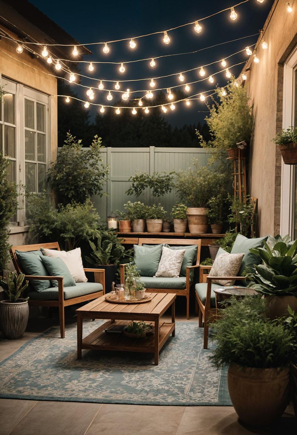 5. Sage Green Patio Oasis Ideas