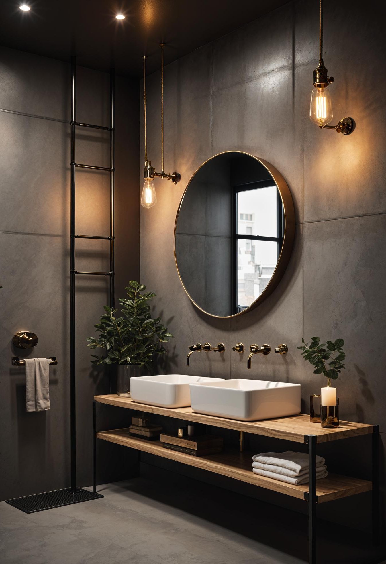 12. Modern Industrial Bathroom Look - photo 2