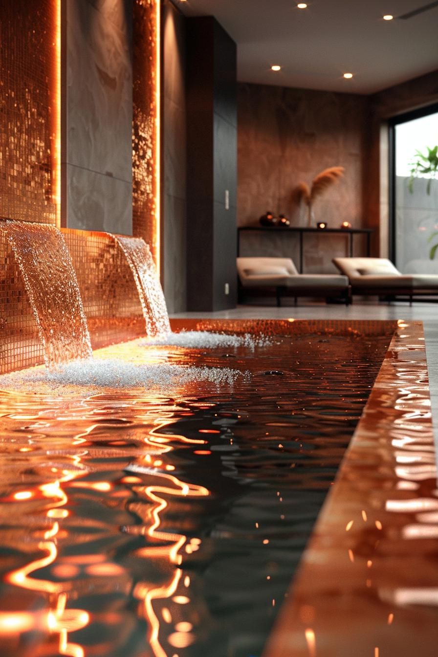 10. Copper Accents for Pool Rooms