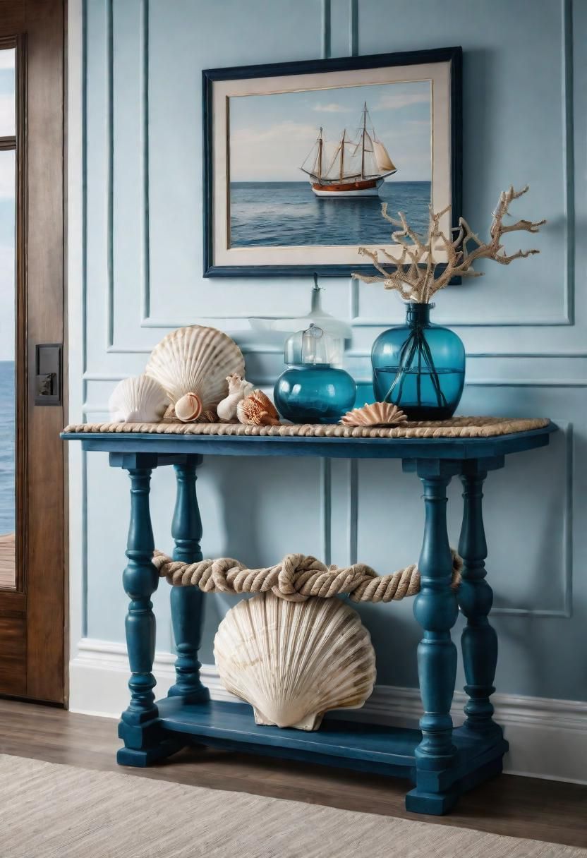 11. Coastal Console Styling Ideas