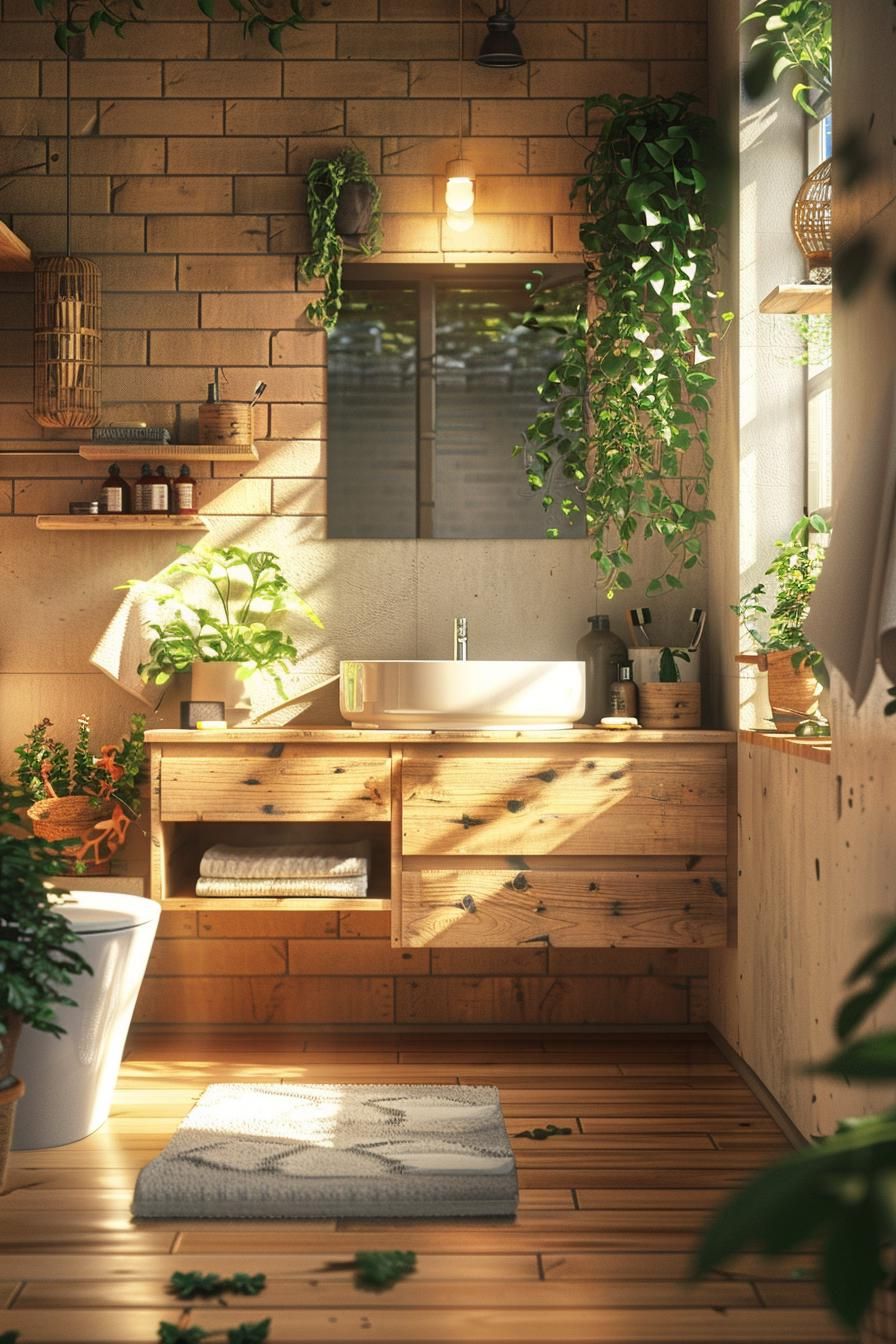 8. Eco-Friendly Green Bathroom Ideas