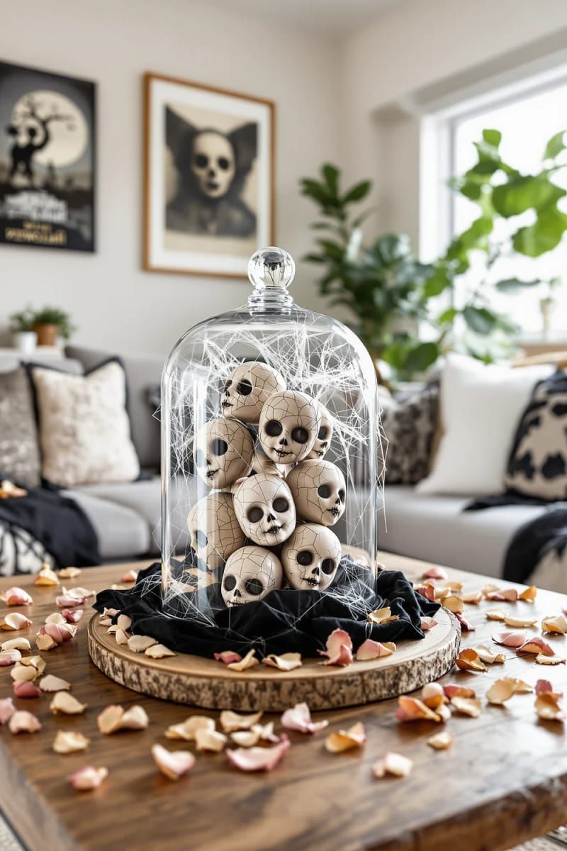 6. Creepy Doll Heads Displayed Under a Glass Dome - photo 3