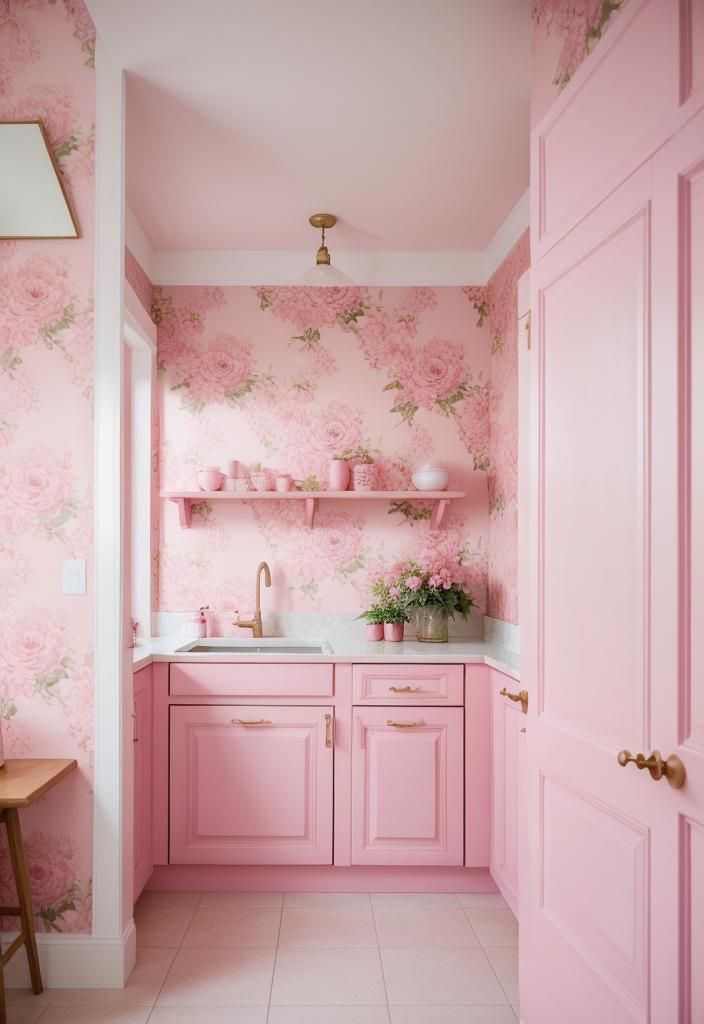 12. Peony Pink Wallpaper Ideas