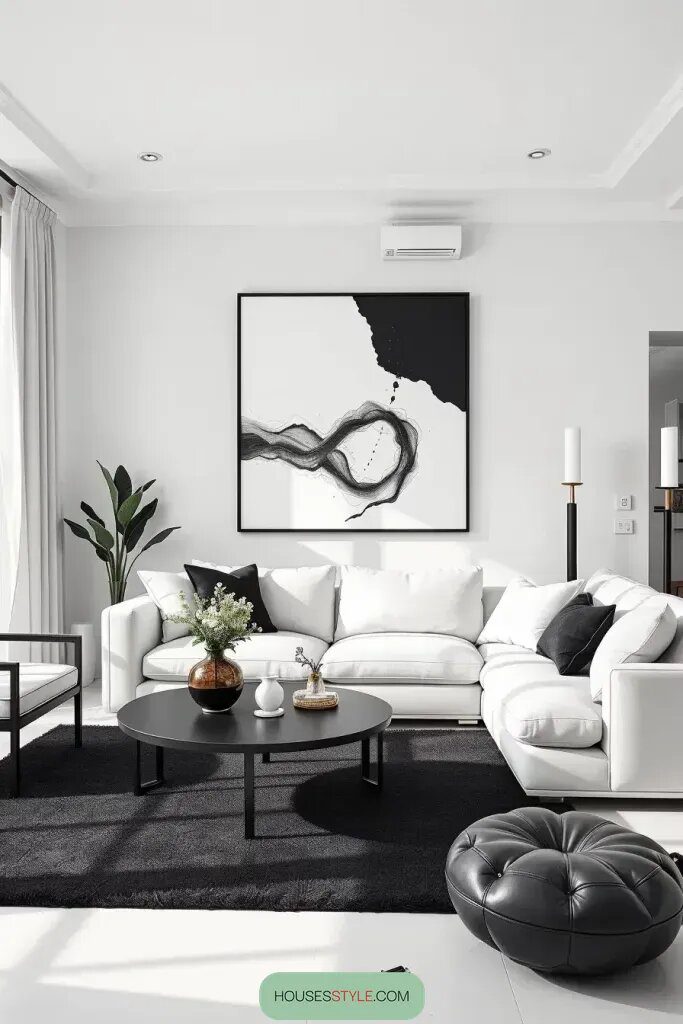 Subtle Ways to Work Black and White Into a Room - photo 2