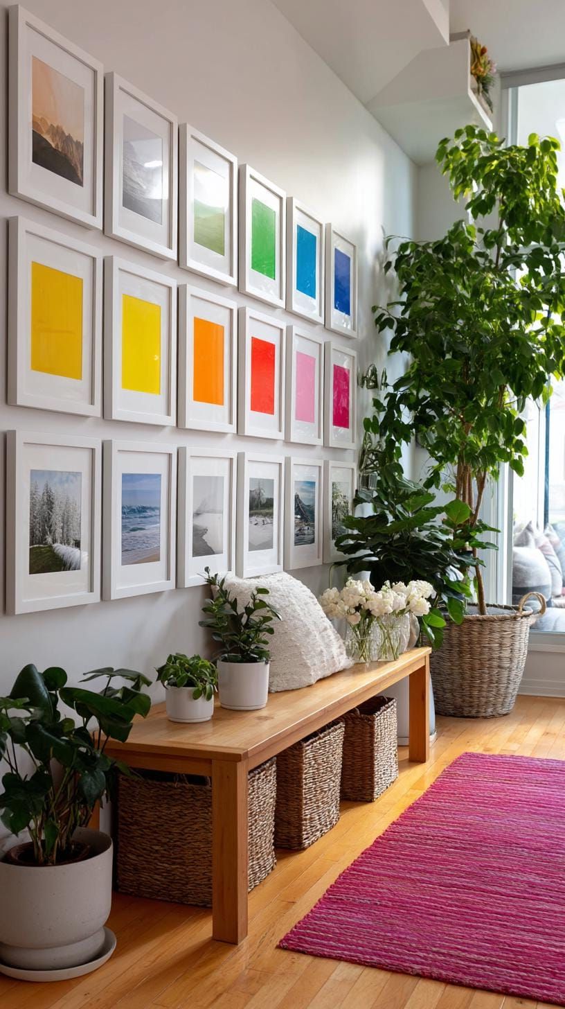 25. Rainbow Gradient Layout Across the Wall - photo 3
