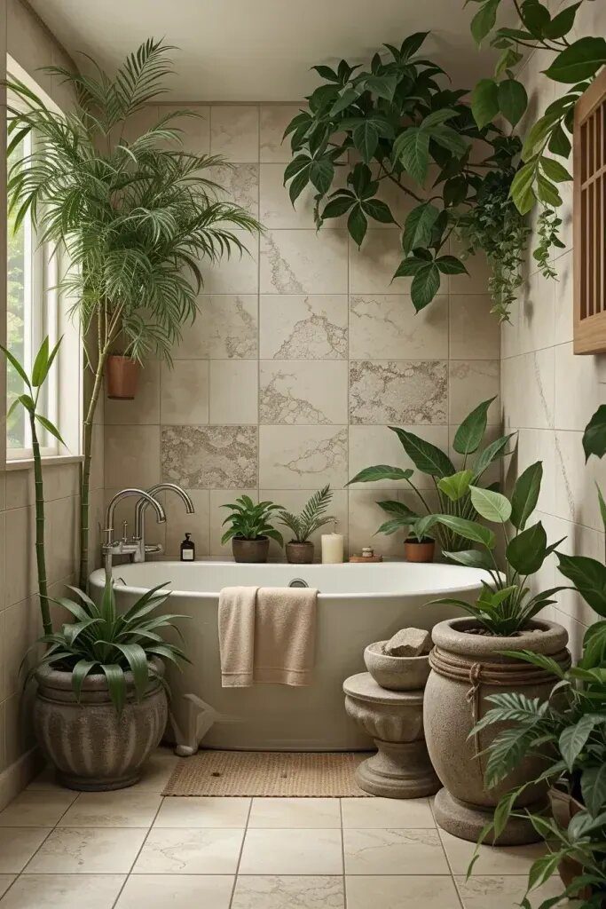 1. Best Plants for a Damp Bathroom
