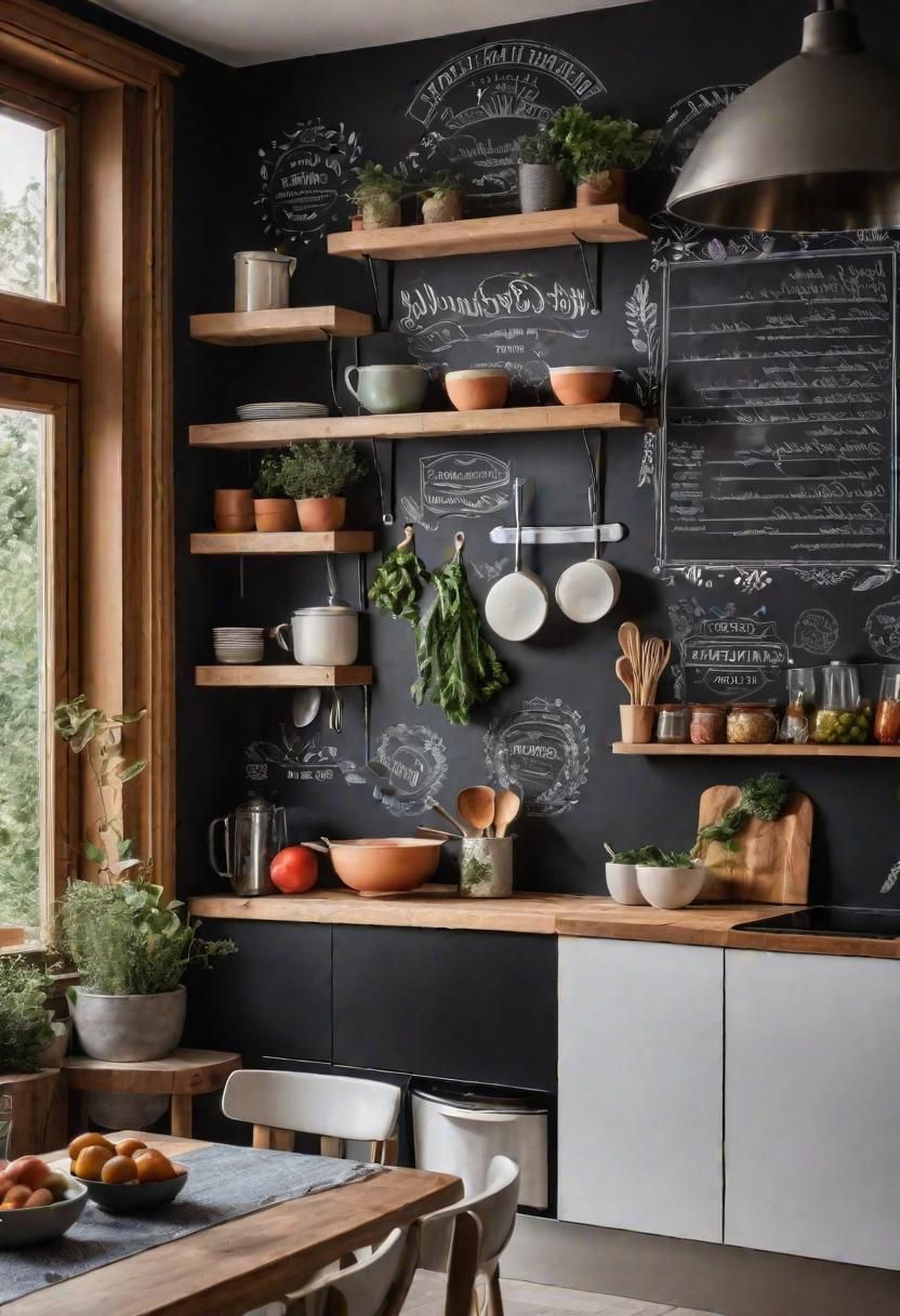 30. A Chalkboard Wall for Menus and Decor
