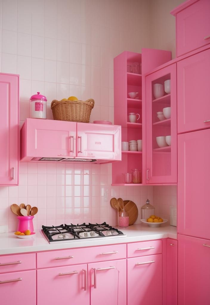 15. Small Pops of Pink Kitchen Gadgets