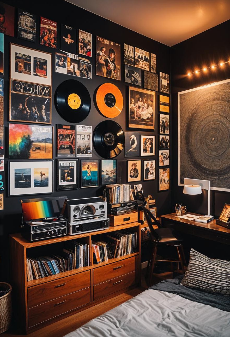6. Vintage Vinyl Record Wall Art - photo 3