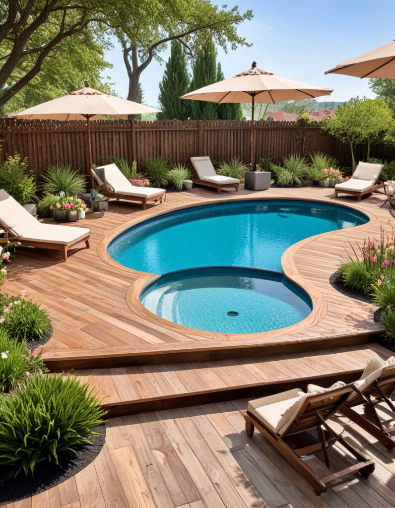 Oval Pool Shapes for Elegant Backyards - photo 2