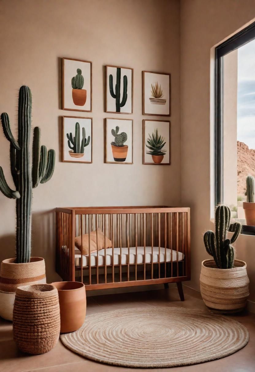 14. Cactus-Inspired Gender Neutral Nursery