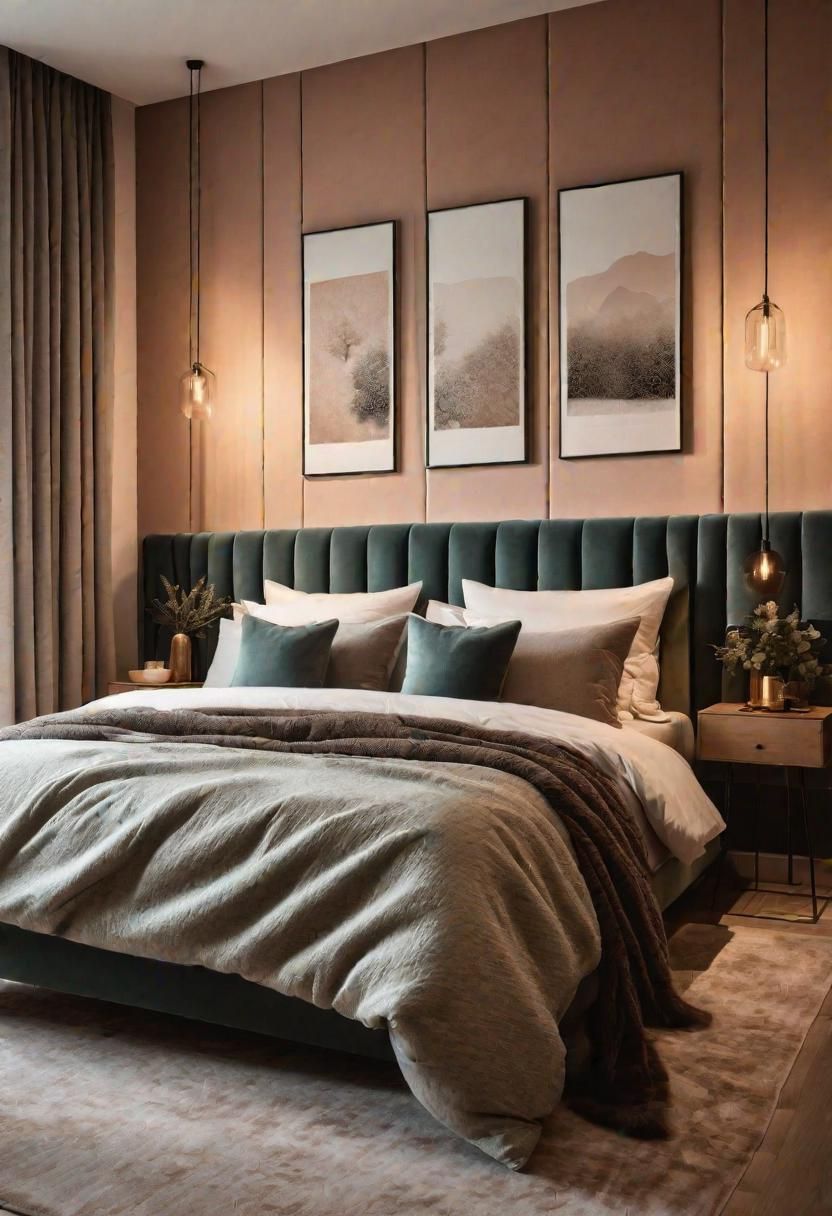 18. Fabric-Covered Accent Wall Design