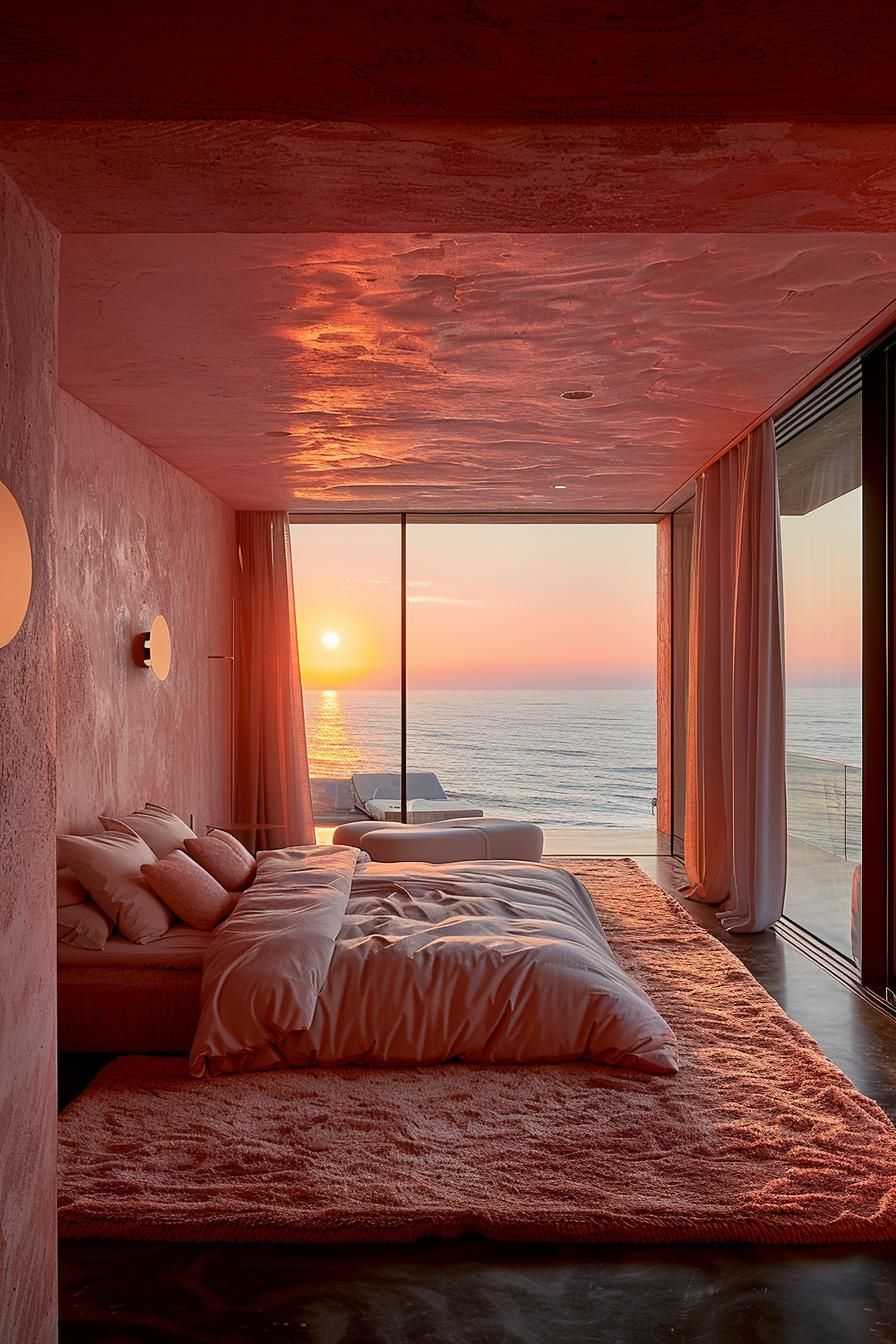 4. Sunrise Coast Pink Gradient Palette