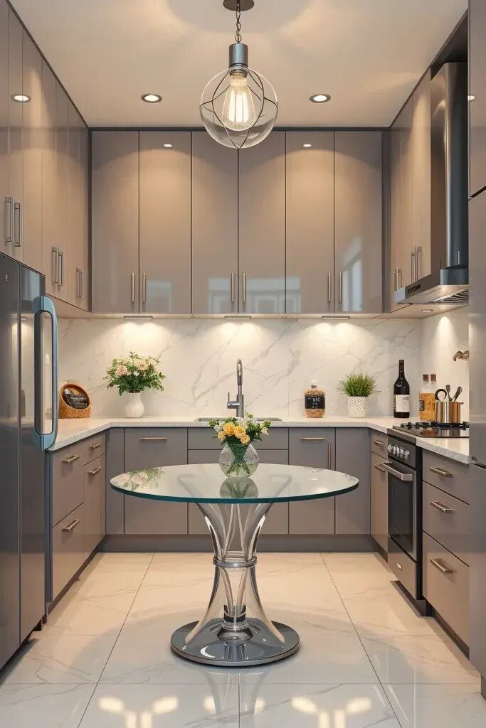 High-Gloss Gray Cabinets for a Sleek Makeover - photo 2