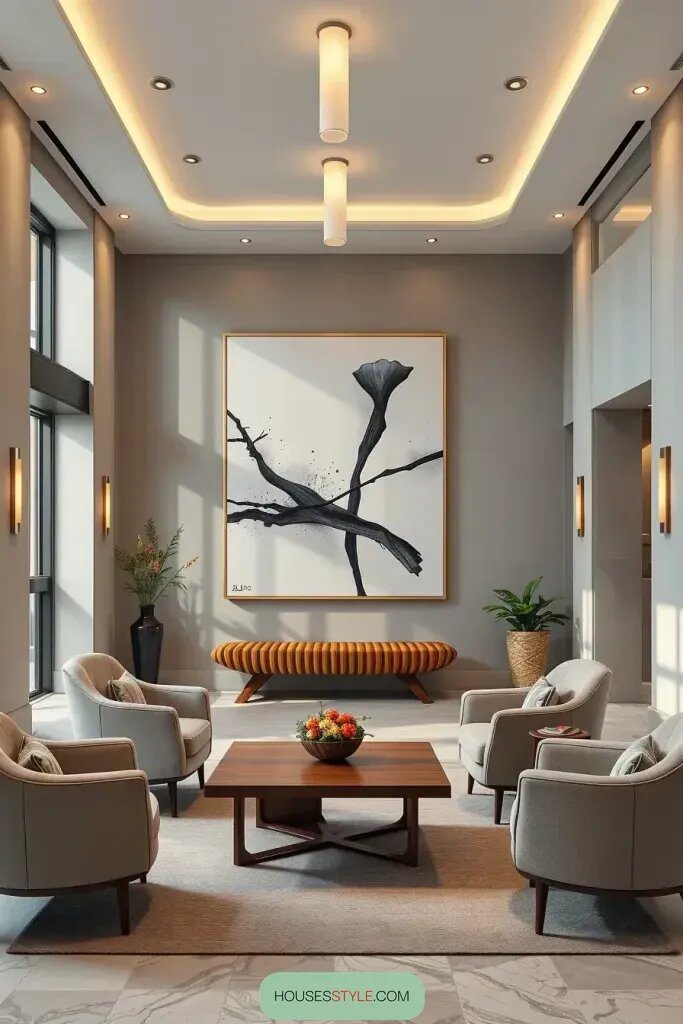 Bringing Creativity into a Minimalist Lobby Look - photo 2