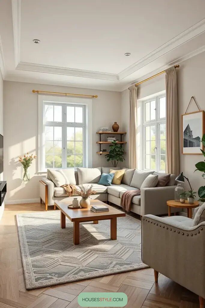 Balancing Color And Layout In A Cozy Living Room - photo 2