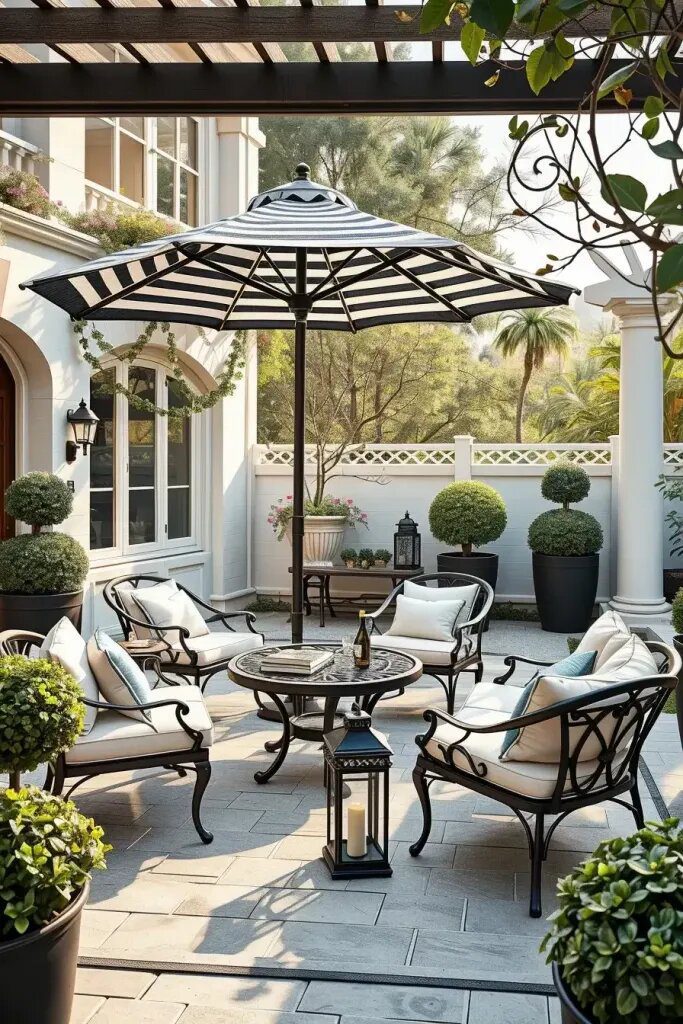 Black and White Style for Outdoor Rooms - photo 2
