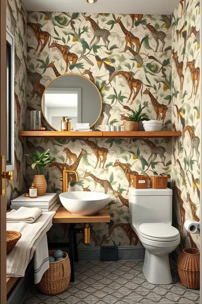 Giraffe Print Patterns for a Jungle Feel