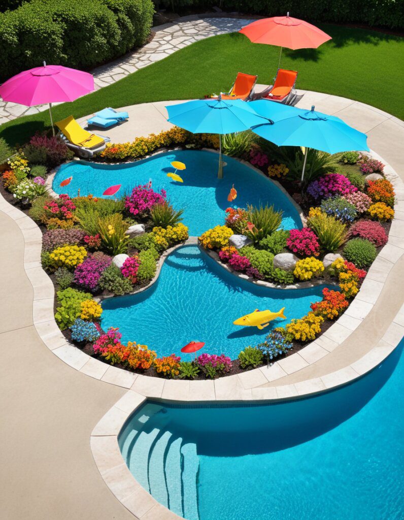 Umbrellas for Extra Poolside Shade