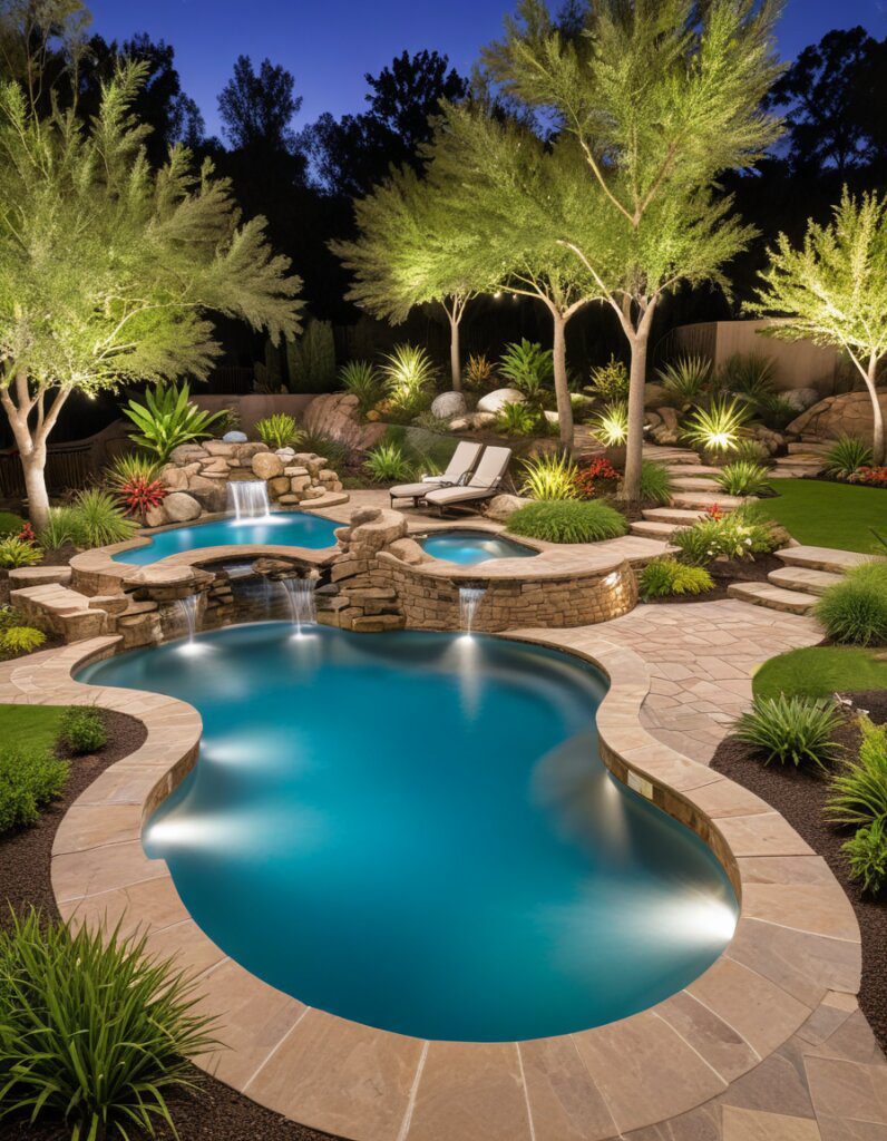 Resort-Style Backyards with Pools and Gardens