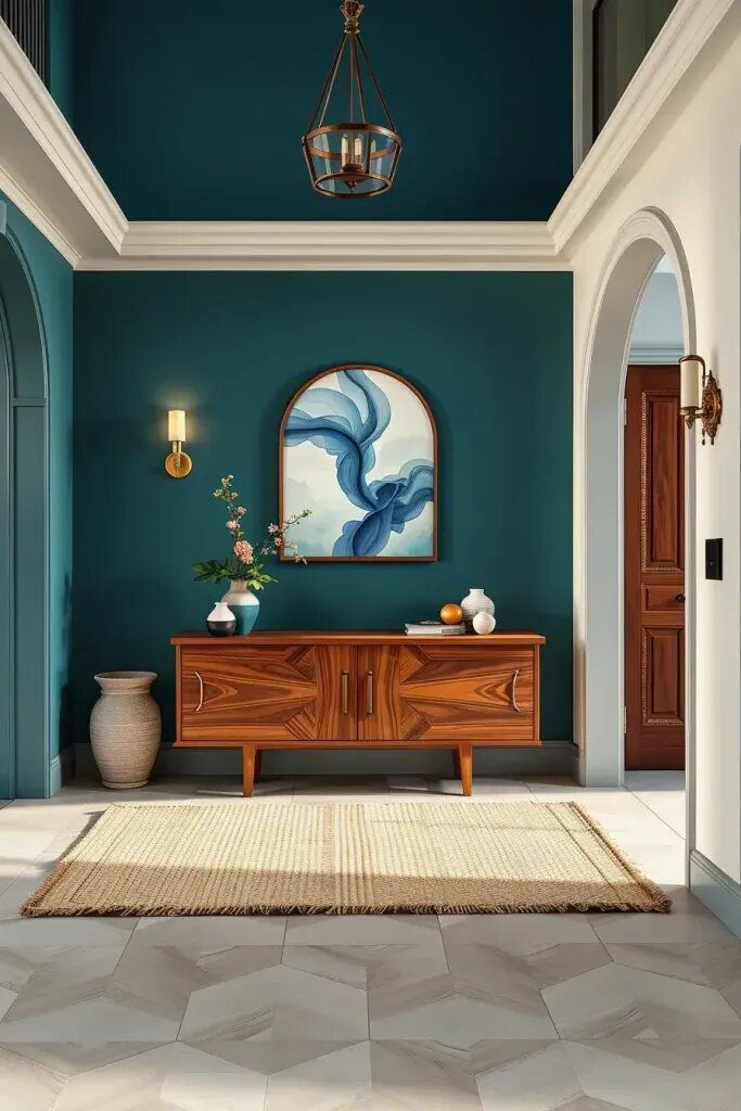Bold Statement Walls for a Colorful Entryway - photo 2