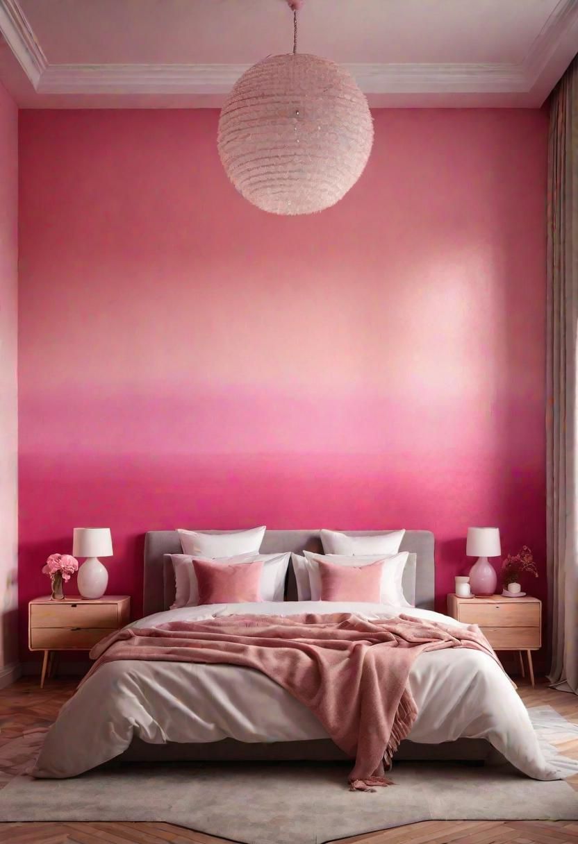 21. How to Paint a Pink Ombre Wall