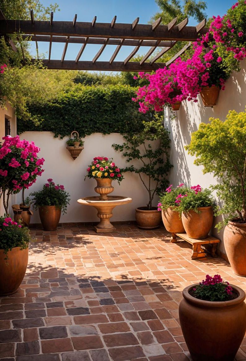 8. Warm Terracotta Paver Patio Ideas - photo 2