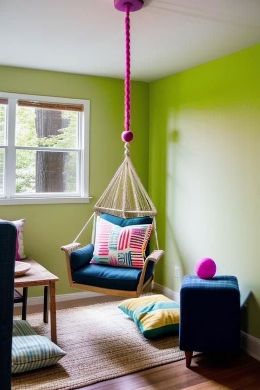 16. Swing or Hammock Chair Accent