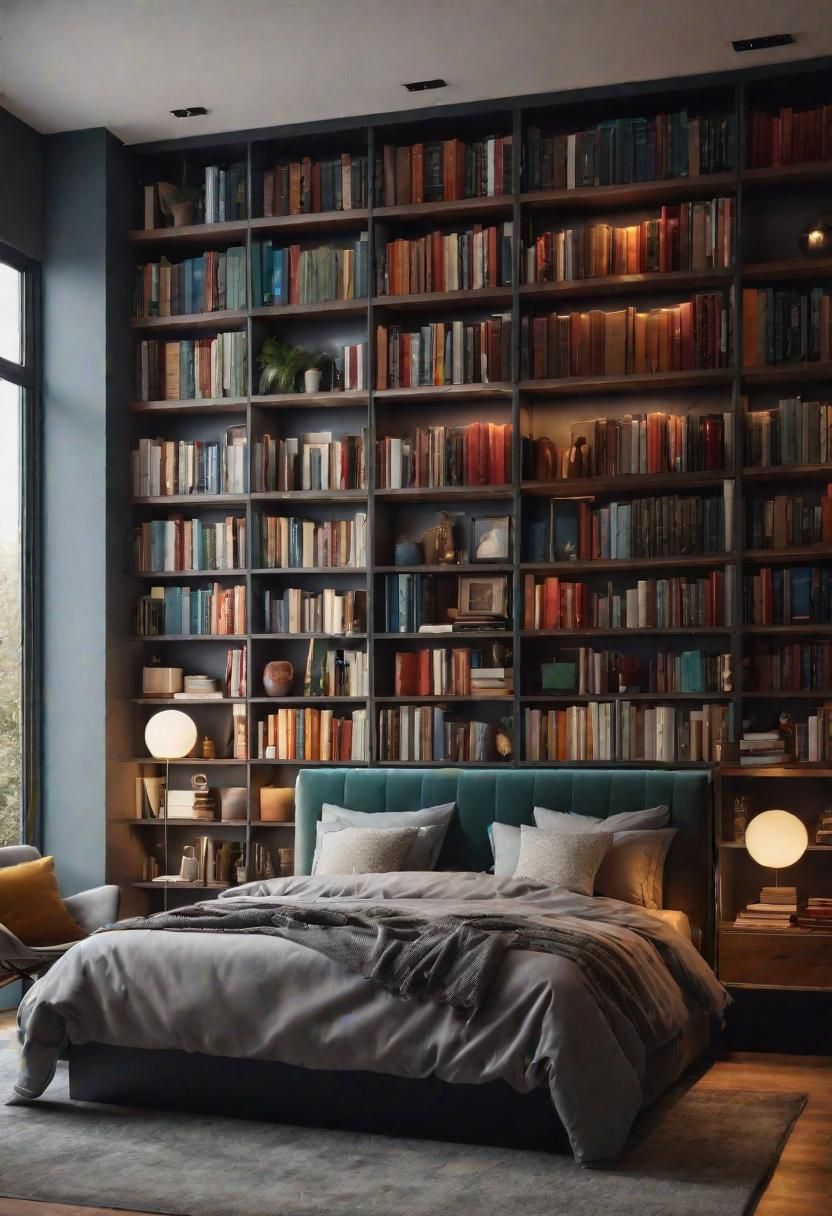 10. Cozy Library-Style Book Wall