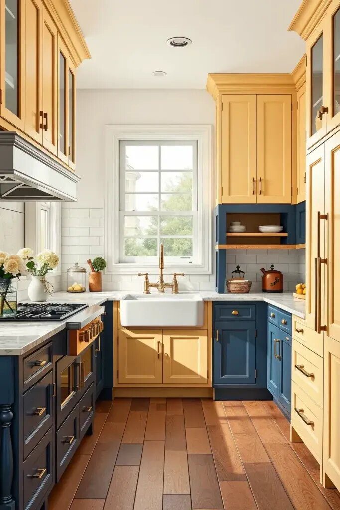 Butter Yellow Cabinets: A Stylish Two-Tone Upgrade