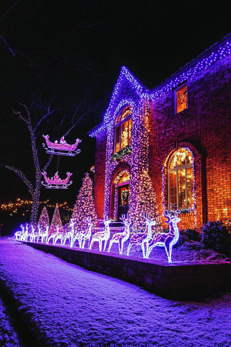 15. Santa's Sleigh Light Display - photo 2