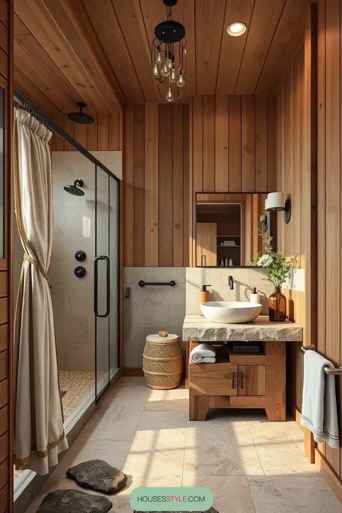 Add Natural Wood and Stone Details - photo 2