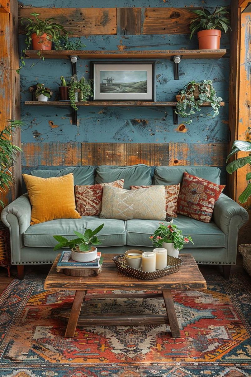 8. Rustic Meets Mid-Century Modern Style - photo 3