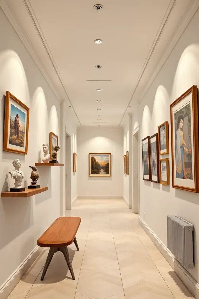 Turning a Hallway Into an Art Showcase