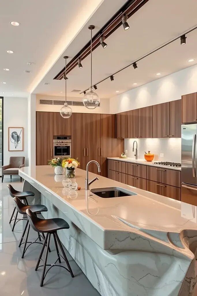 Artistic Countertops Transform Sculptural Kitchens