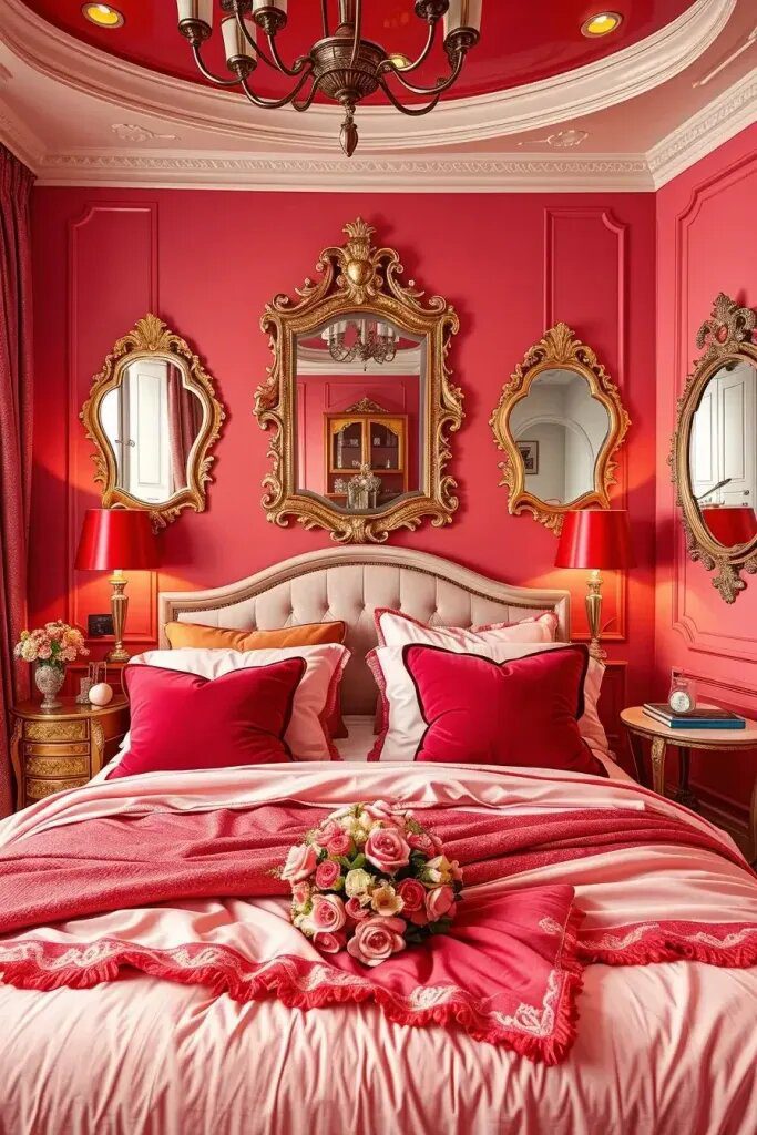 Romantic Red and Pink Bedroom Styles - photo 2