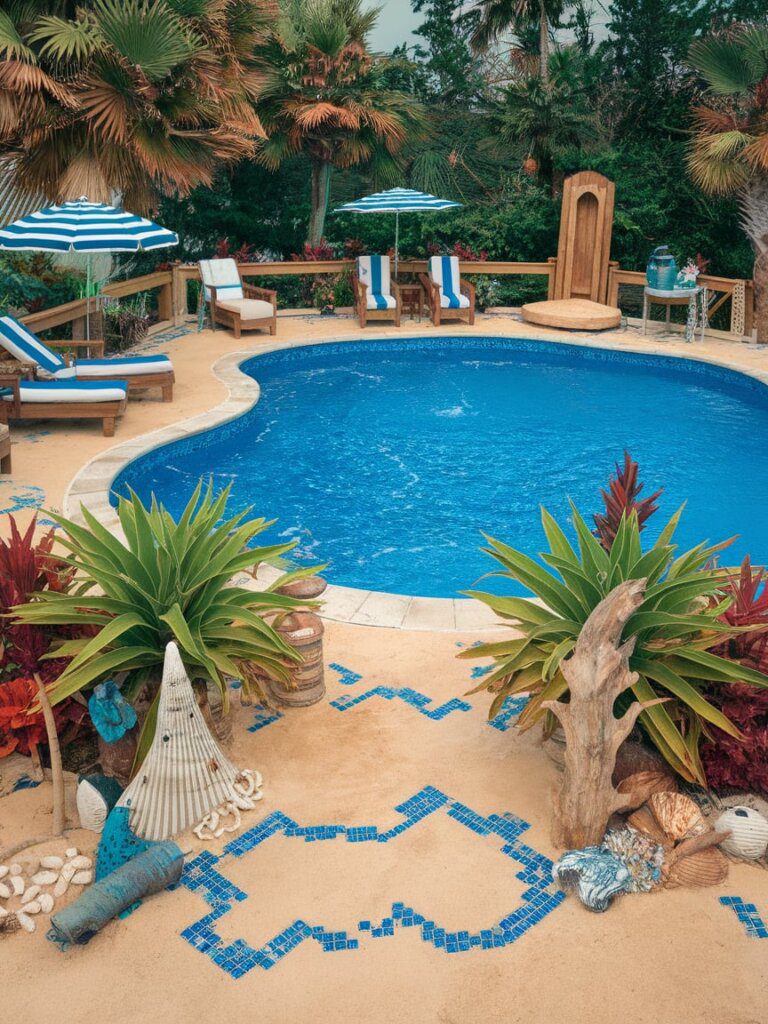 8. Set Up a Poolside Drink Station