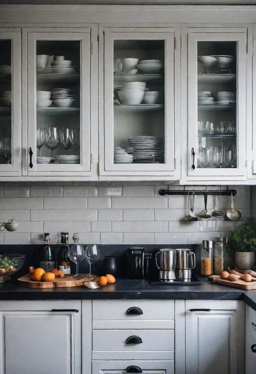 39. Glass Cabinet Doors to Open Up Space