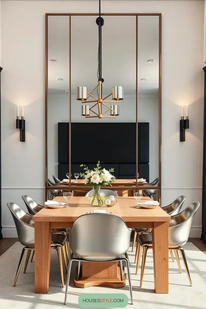 How Mirrors Can Double Your Dining Space - photo 2