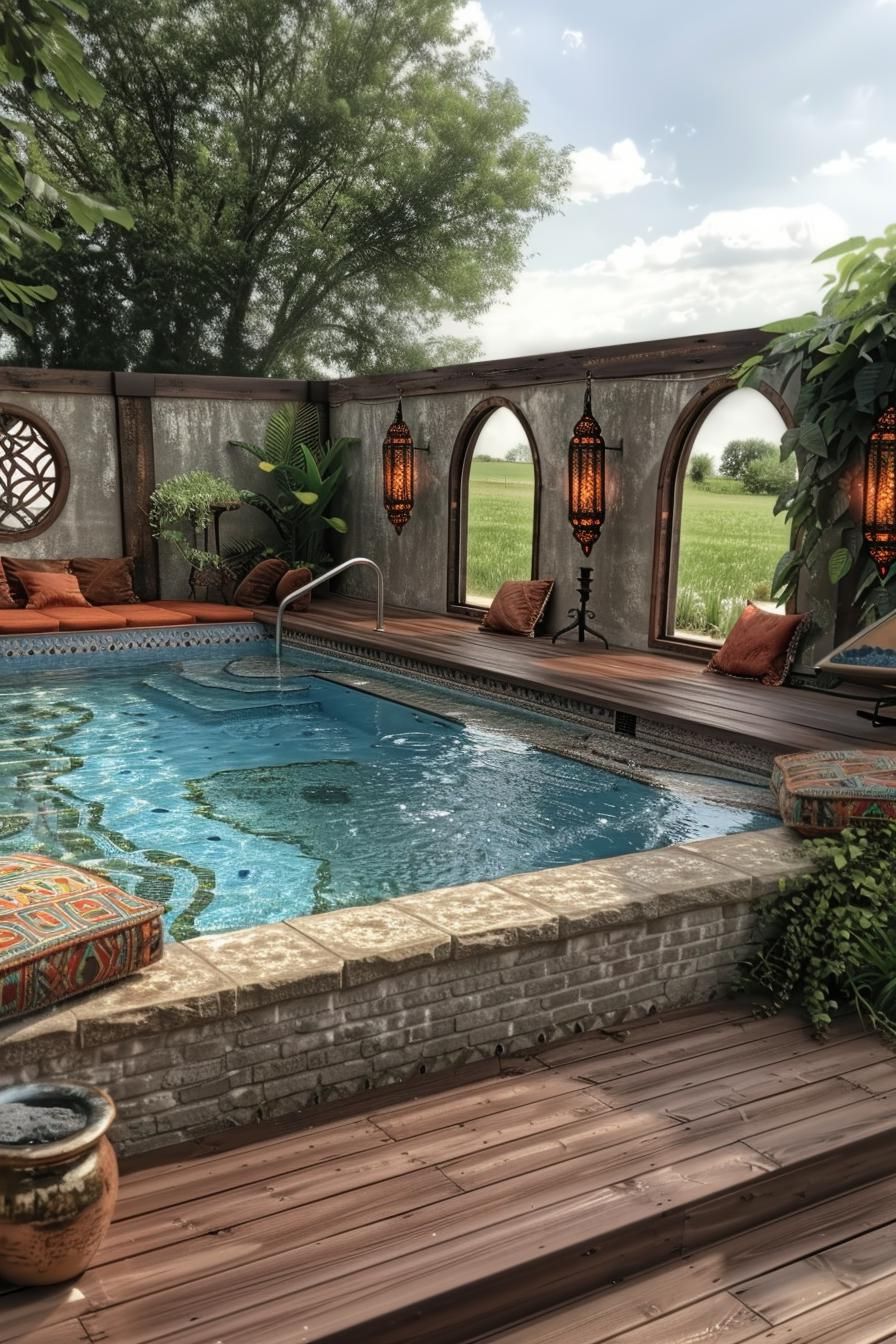 11. Moroccan-Inspired Pool Decor - photo 2