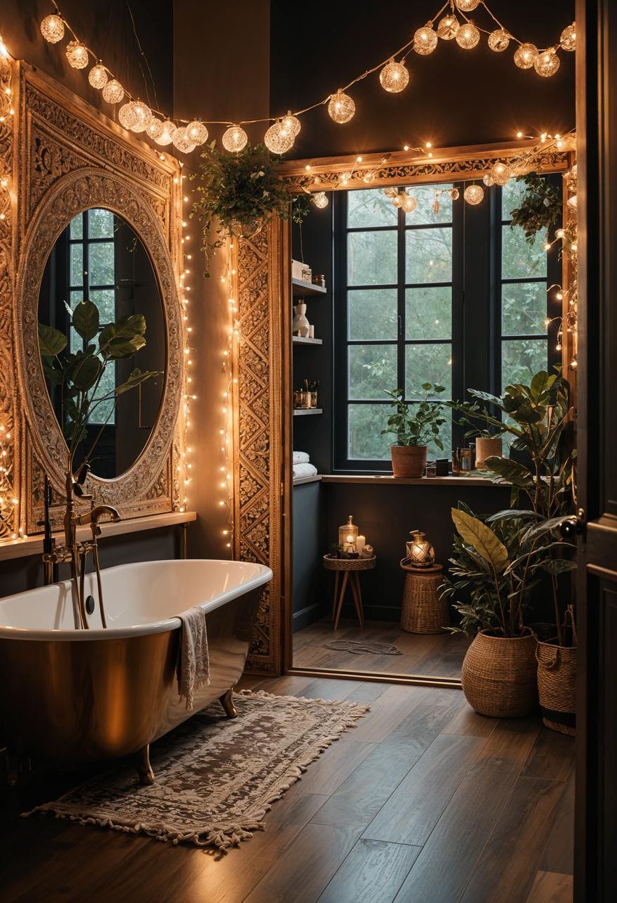 26. Setting the Mood with Boho Lighting