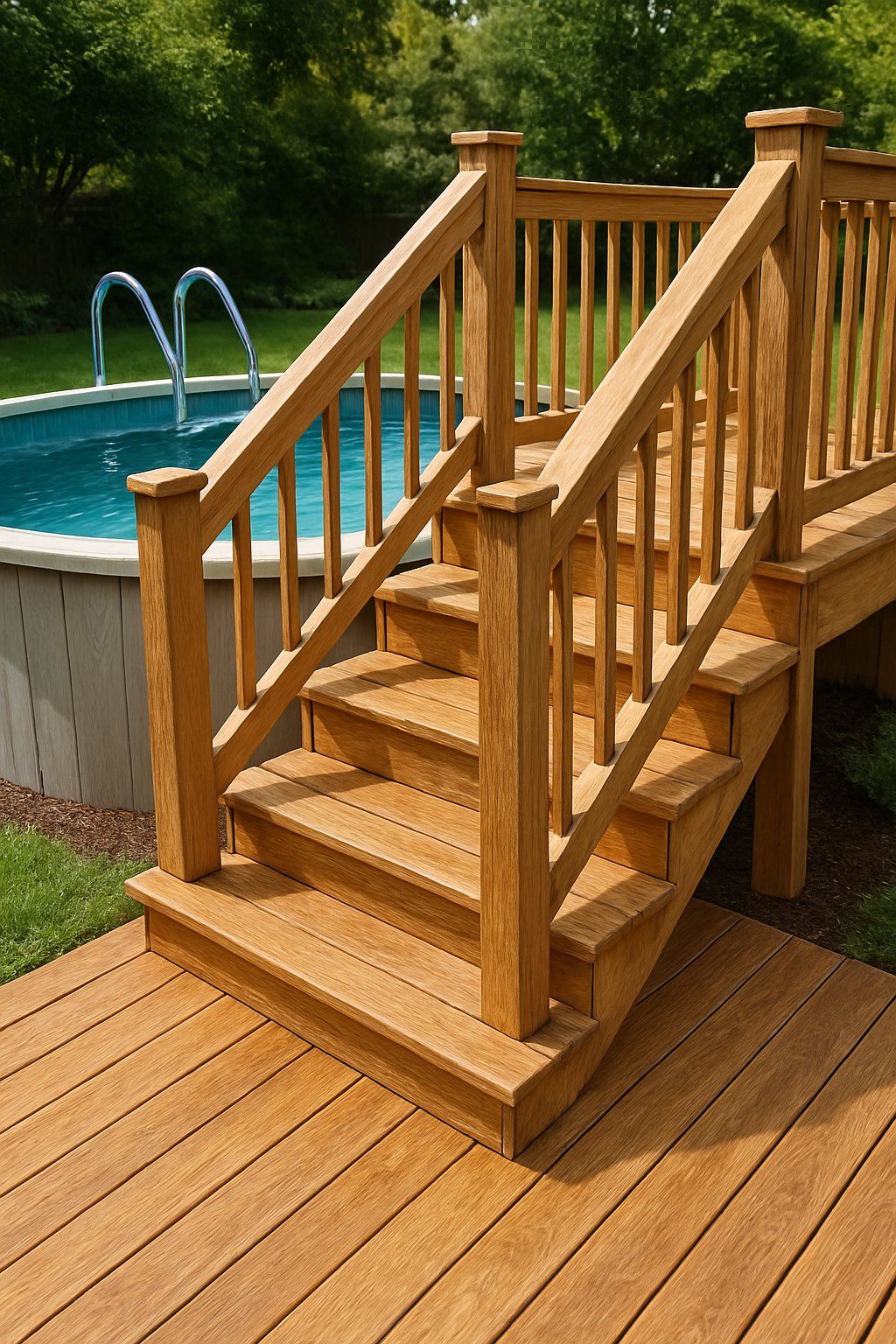 18. Charming Pool Deck Designs