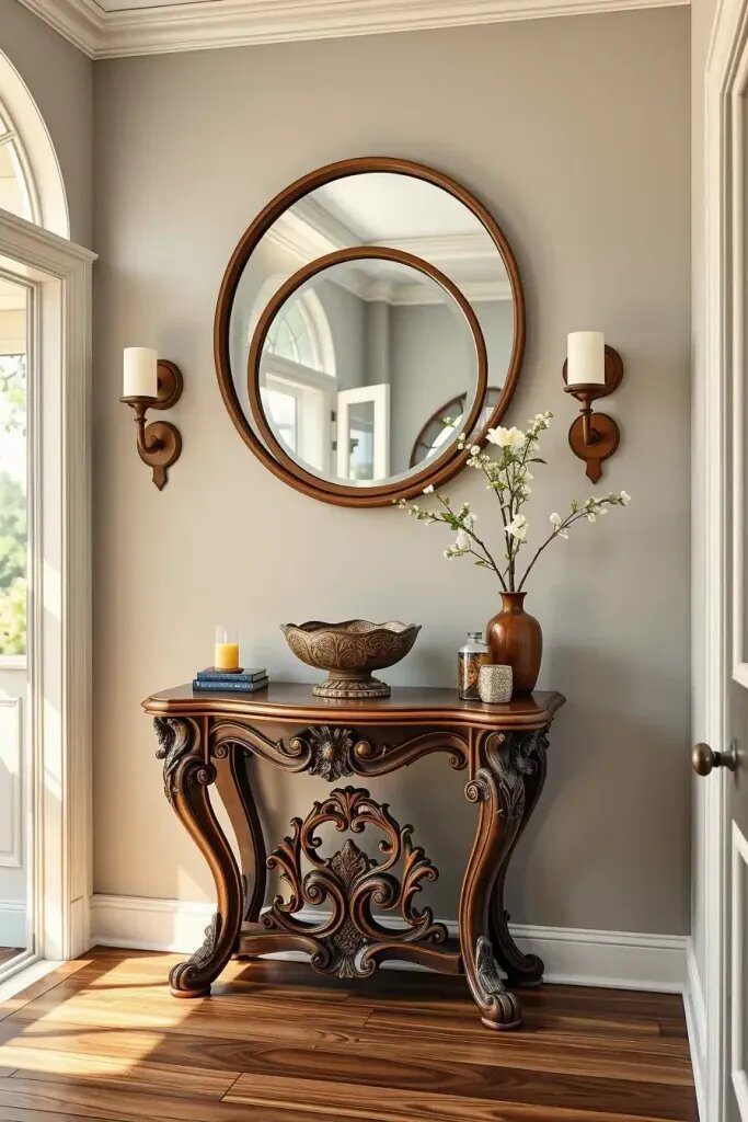 Console Tables With Detailed Carving