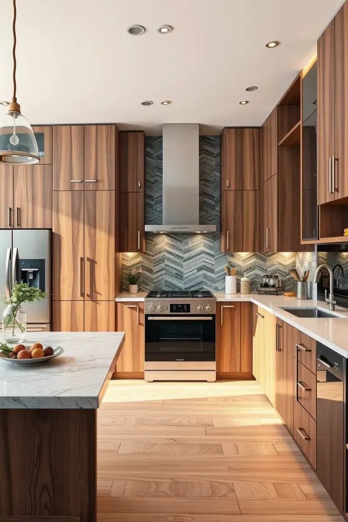 Vertical Grain Cabinets for a Sleek Flow - photo 2