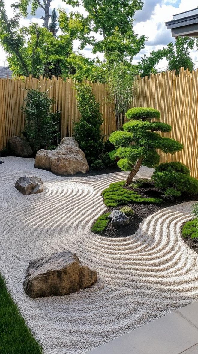 18. Zen Garden Design with Raked Gravel - photo 3